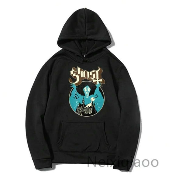 Oversized Ghost Hoodie For Men And Women Women's Funny Halloween Large Size Loose Classic Simple  Long Sleeve Streetwear