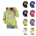 thumbnail image 1 of Oversized Girls Hoodie, Casual Long Sleeve Pullover Sweatshirt with Pocket, Drop Shoulder Loose Fit Top for Girls, Solid Color Fall Winter Clothing, 1 of 4