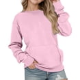 thumbnail image 1 of Oversized Girls Hoodies Casual Long Sleeve Pullover Sweatshirts With Pocket Drop Shoulder Cute Loose Fit Top For Teen Girls, 1 of 5