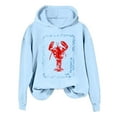 thumbnail image 1 of Oversized Graphic Sweatshirt for Women Teen Girls Y2k Long Sleeve Crewneck Shirt Top Preppy Vintage Sweater Pullover Fall Fashion For Women 2025 Trendy (Light Blue,X-Large), 1 of 4