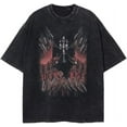 thumbnail image 1 of Oversized Graphic Tee, Aesthetic Short Sleeves Shirt Casual Loose Summer Streetwear Top Hipster Printed Y2K, 1 of 3