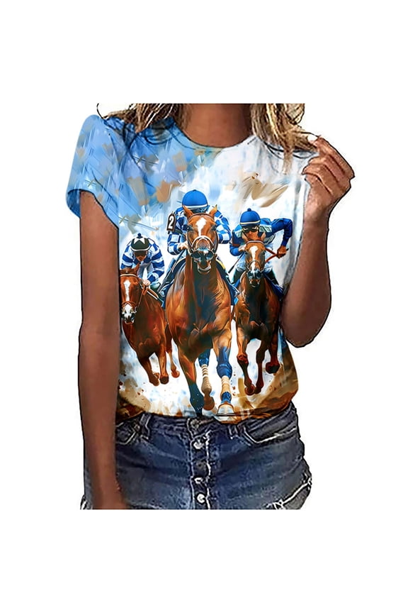 Oversized Graphic Tee Tops for Women Y2K Cute Print Short Sleeve Loose Tshirts Casual Baggy Aesthetic Streetwear