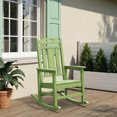 thumbnail image 1 of Oversized HDPE Outdoor Rocking Chair, All-Weather High Back Porch Rocker, Light Green, 1 of 7