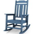 thumbnail image 1 of Oversized HDPE Outdoor Rocking Chair, Blue, All-Weather Patio Rocker, 1 of 8