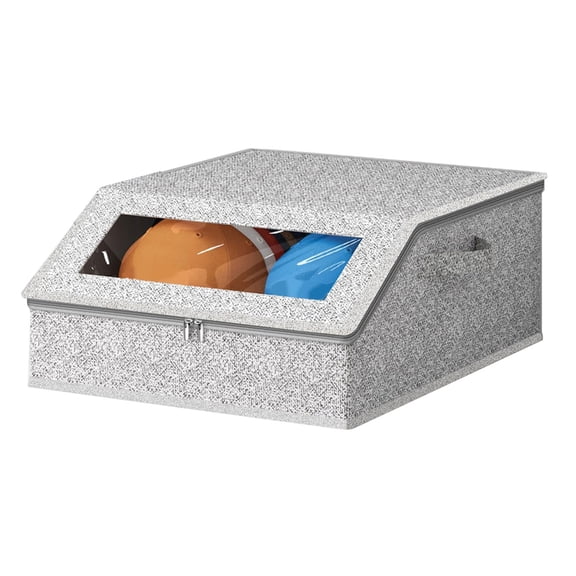 Oversized Hat Keeper Box Stores Up To 24 Caps Includes Cover And Easy Access See Through Window