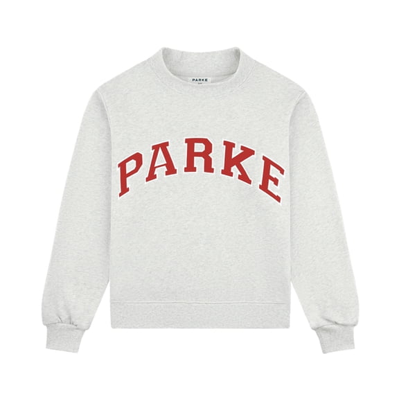 Oversized High Collar Athletic Sweatshirt, PARKE Sailboat Varsity Long Sleeve Casual Pullover Tops