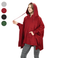 thumbnail image 1 of Oversized Hooded Poncho Cape, Casual Hoodie Sweatshirt, Batwing Coat Pullover | Light Weight, Cozy, Comfortable, Roomy | for Adults Women Men Teens, 1 of 7