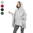 thumbnail image 1 of Oversized Hooded Poncho Cape, Casual Hoodie Sweatshirt, Batwing Coat Pullover | Light Weight, Cozy, Comfortable, Roomy | for Adults Women Men Teens, 1 of 7
