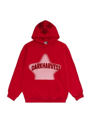 Red hoodie with horns new arrivals