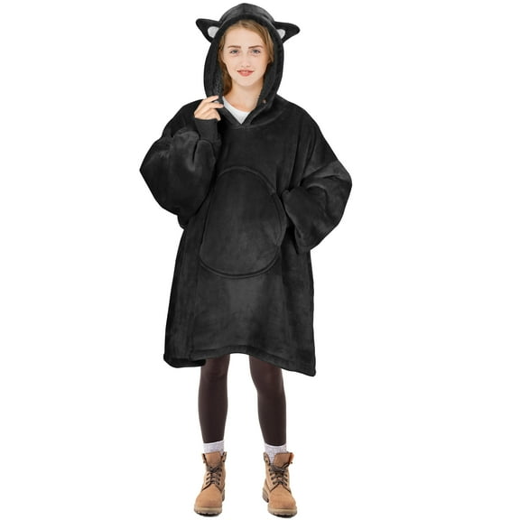Oversized Hoodie Blanket Sweatshirt Sherpa