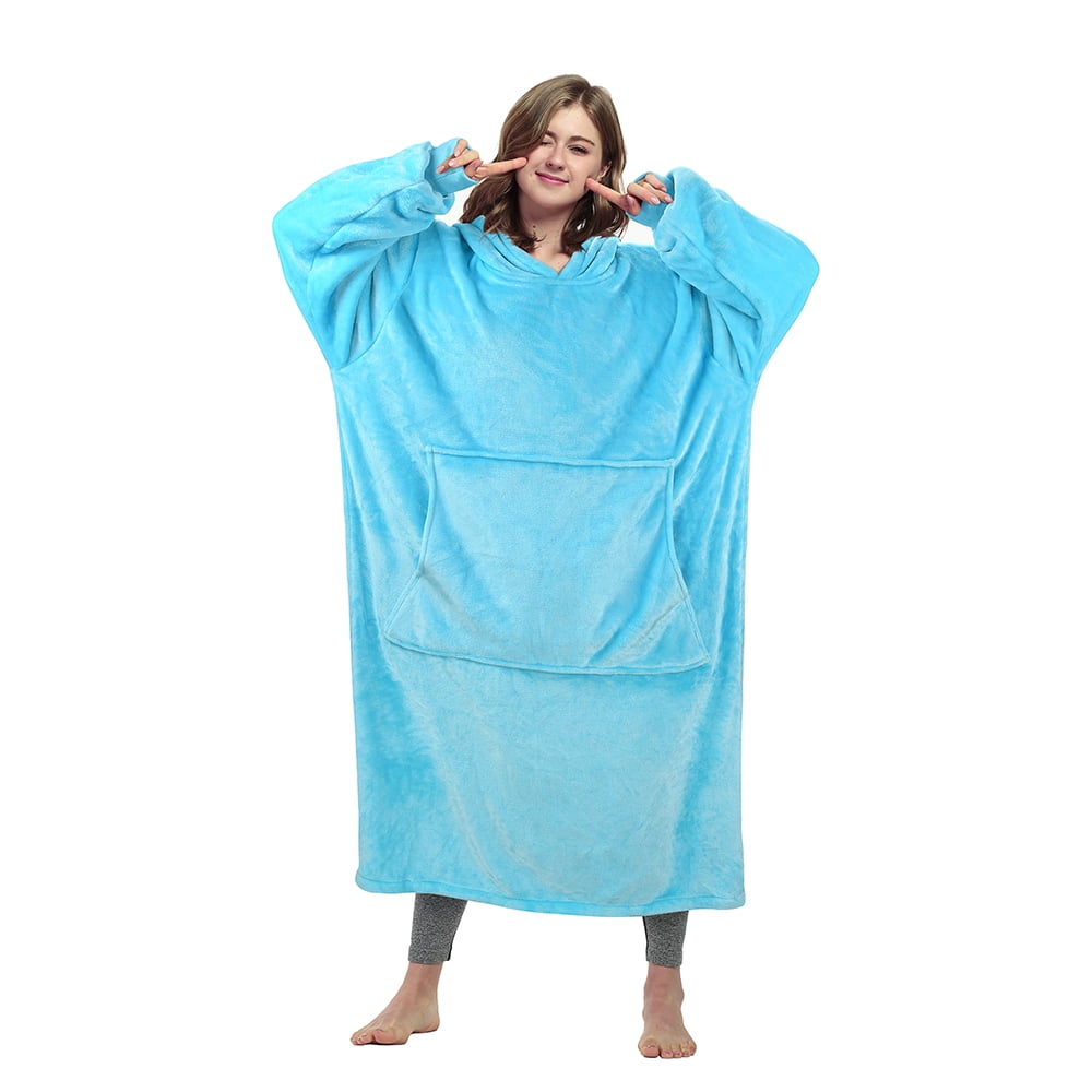 Catalonia Full Body Oversized Blanket Hoodie Sweatshirt, Extra Long Wearable Fleece Pullover, Gift for Adult Men Women Wife Girlfriend