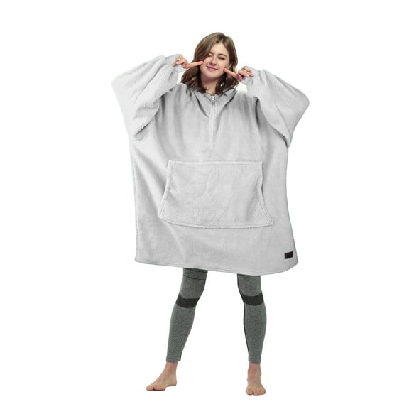 Oversized Hoodie Blanket Sweatshirt,Super Soft Warm Comfortable Fleece Giant Pullover with Large Front Pocket,for Adults Men Women Teenagers Kids Wife Girlfriend