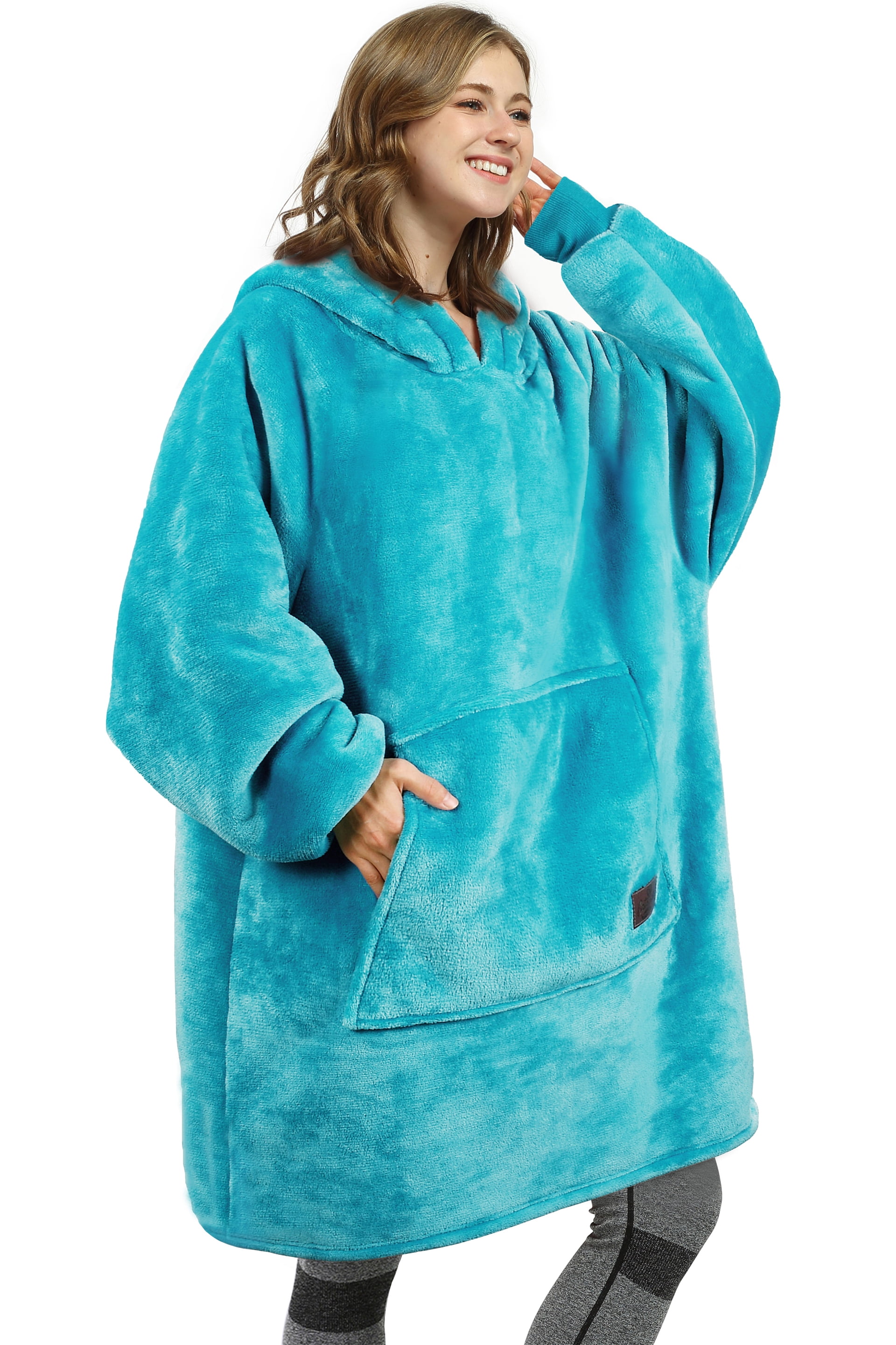 Oversized Hoodie Blanket Sweatshirt,Super Soft Warm Comfortable Sherpa
