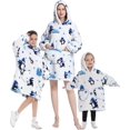 thumbnail image 1 of Oversized Hoodie Blanket Wearable Blanket Sweatshirt Plush Warm Cozy Fleece Top for Women Men Kids, 1 of 6