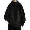 thumbnail image 1 of Oversized Hoodie Men American High Street Loose Casual Button Hooded Sweatshirt for Trendy Everyday Wear Hoodie Men, 1 of 2
