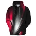 thumbnail image 1 of Oversized Hoodie Men Vintage Cold Weather Mens Sweatshirts Long Sleeve Pullover Kangaroo Pocket Red 4XL, 1 of 3