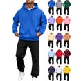 thumbnail image 1 of Oversized Hoodie Set for Men – Casual Comfortable Loose Outfit with Pocket Drawstring for Daily, Gym & Lounging Fall/Winter Wearing, 1 of 8