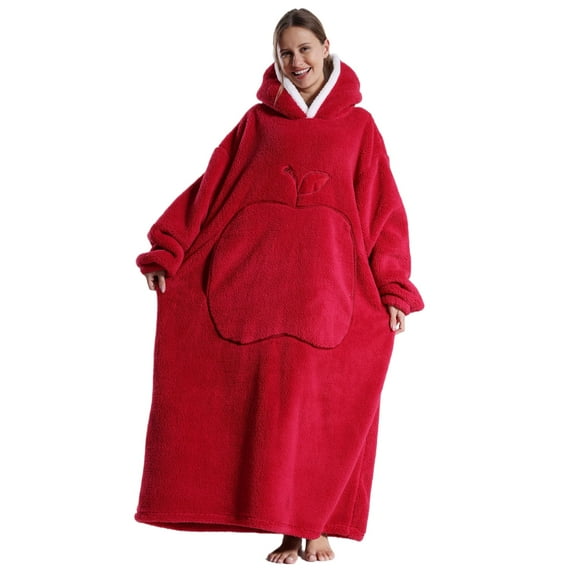 Oversized Hoodie Sweatshirt Wearable Blanket, Super Soft Warm Comfortable Blanket for Women Men Best Gift with big Pocke