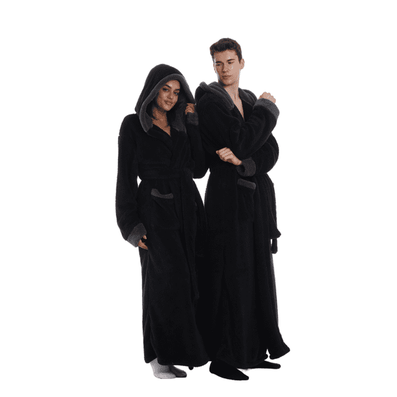 1PC Oversized Hooded Bathrobe Wearable Blanket, Super Soft Warm Comfortable Blanket for Women Men Best Gift with big Pocket