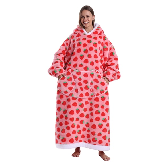 Oversized Hoodie Sweatshirt Wearable Blanket, Super Soft Warm Comfortable Blanket for Women Men Best Gift with big Pocke