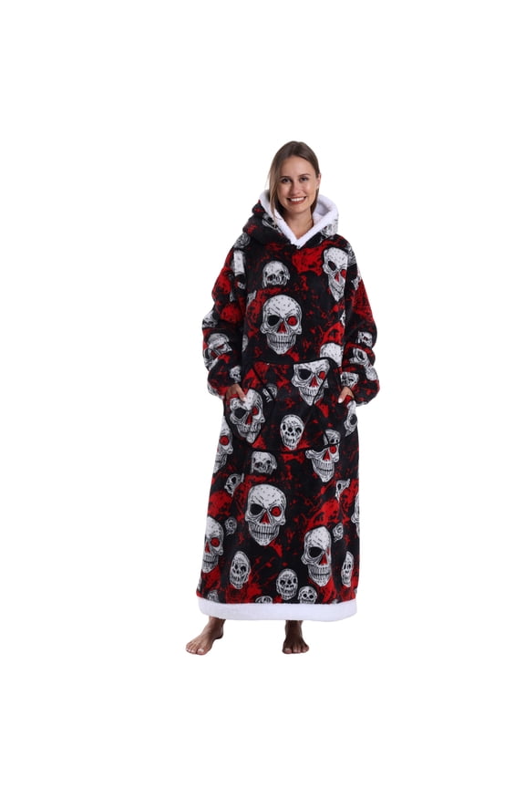 Oversized Hoodie Sweatshirt Wearable Blanket, Super Soft Warm Comfortable Blanket for Women Men Best Gift with big Pocke