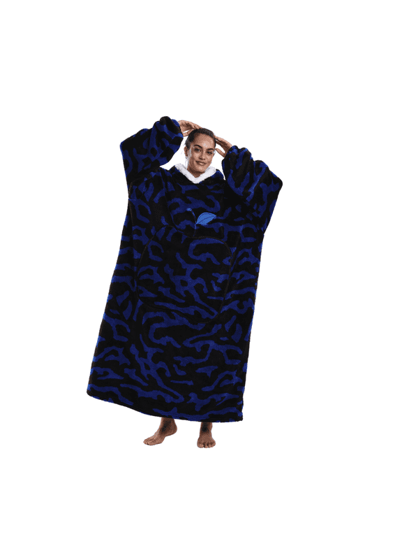 Oversized Hoodie Sweatshirt Wearable Blanket, Super Soft Warm Comfortable Blanket for Women Men Best Gift with big Pocket