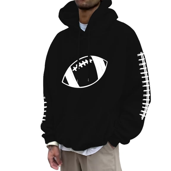 Oversized Hoodie Sweatshirts for Men Long Sleeve Heavyweight Hoodies Pullover Vintage Mens Acid Wash Sweaters Clothes 2025 2026 (Black-f, L)