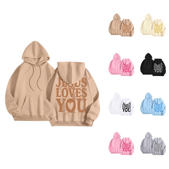 Oversized Hoodie Womens Casual Sweatshirt Lightweight Zip Up Women Women's Hooded Long Sleeve Pullover With Print For Spring And Fall Comfortable Loungewear Tops