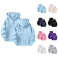 thumbnail image 1 of Oversized Hoodie Womens Hoodie Lightweight Sweatshirt Casual Wear Zip Up Hoodie Women's Casual Zip Up Hoodie With Bow Print Pullover Sweatshirt For Daily Wear Spring Fall Winter Basic Outerwear, 1 of 4