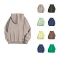 thumbnail image 1 of Oversized Hoodie Womens Hoodie Lightweight Sweatshirt Casual Wear Zip Up Hoodie Women's Casual Solid Color Zipper Pocket Hoodie, 1 of 5