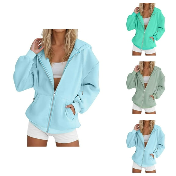 Oversized Hoodie Womens Hoodie Sweatshirt Casual Lightweight Zip Up Hoodie Outfit Women's Tree Print Casual Long Sleeved Drawstring Hooded Jacket Zipper Hooded Sweatshirt