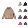 thumbnail image 1 of Oversized Hoodie Womens Hoodie Sweatshirt Casual Wear Lightweight Zip Up Hoodie Distressed Women's Hoodie Oversized Washed Pullover Casual Streetwear Comfortable Soft Lined Sweatshirt For Women, 1 of 3