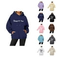 thumbnail image 1 of Oversized Hoodie Womens Hoodie Sweatshirt Casual Wear Lightweight Zip Up Hoodie Women's Casual Hoodie Fashion Print Cute Pullover Sweatshirt With Pocket Comfortable Soft For Daily Wear In Fall Winter, 1 of 5