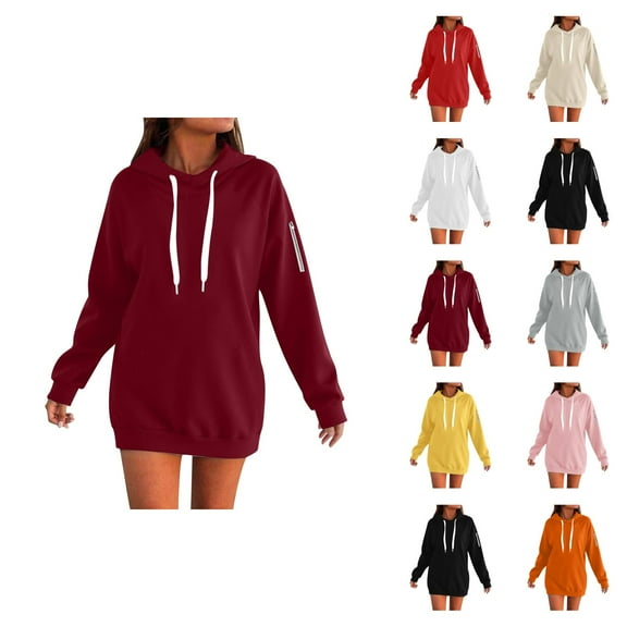 Oversized Hoodie Womens Hoodies Zip Up Hoodie Women Casual Sweatshirt for Women Women's Zip Up Hoodie Soft Cozy Pullover Long Sleeve Casual Sweatshirt With Pocket For Outdoor Fall Winter Comfort