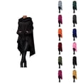thumbnail image 1 of Oversized Hoodie for Women with Pockets Long Sleeve Irregular Hem Plain Casual Hooded Sweatshirt Pullover Tops, 1 of 6