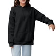 thumbnail image 1 of Oversized Hoodies for Women Casual Loose Hooded Sweatshirt Tops Drop Shoulder Long Sleeve Pullover Y2k Top Baggy Lightweight Pullovers Hoodie Plus Size #04 Black M, 1 of 7