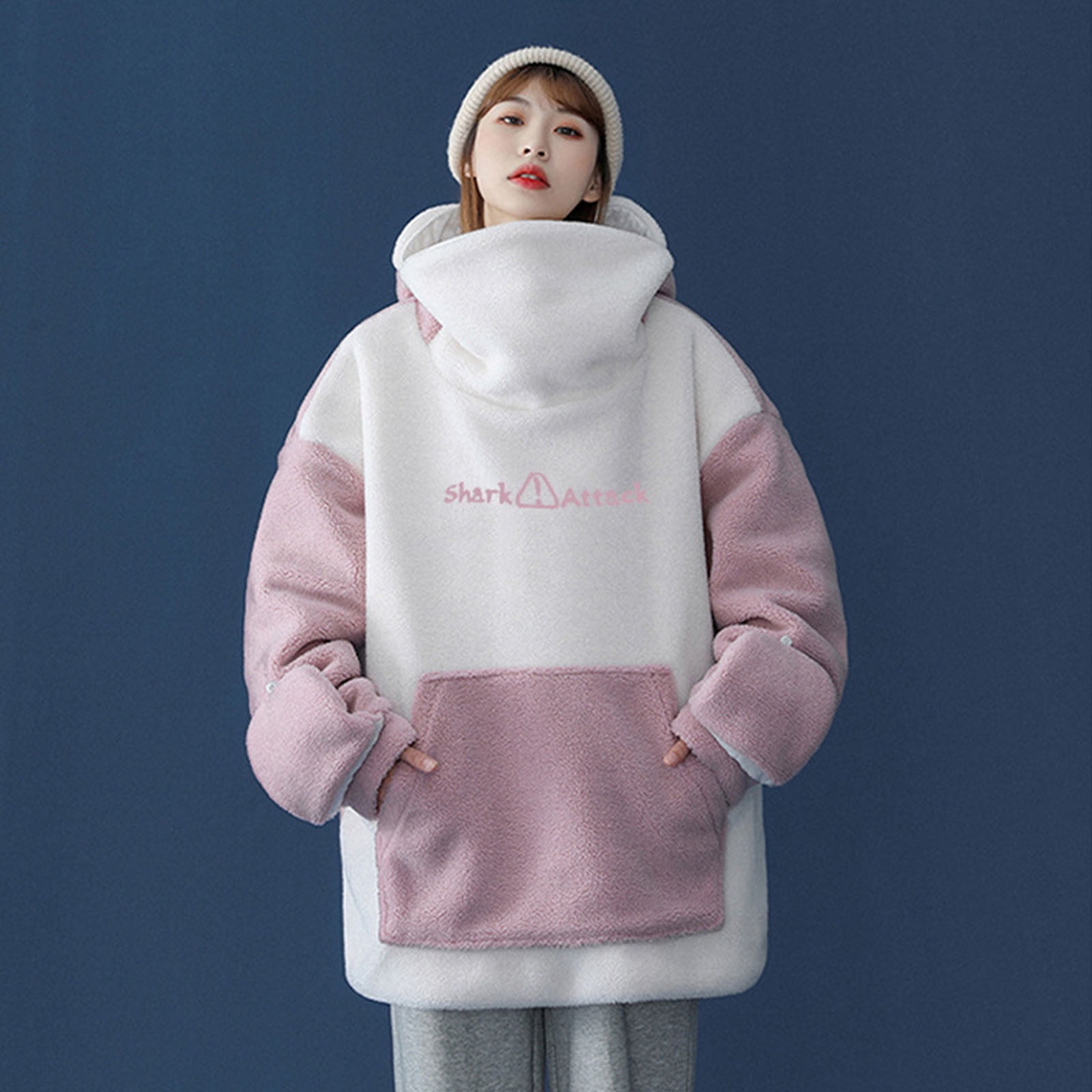 Chloe Oversized Embroidered Hoodie for Women Ultra Soft Fleece Warm Cozy Comfort main image 0