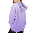 thumbnail image 1 of Oversized Hoodies for Kids Girls Neon Print Hooded Sweatshirt Casual Loose Pullover Top With Hood Children (Purple 3 Years), 1 of 4