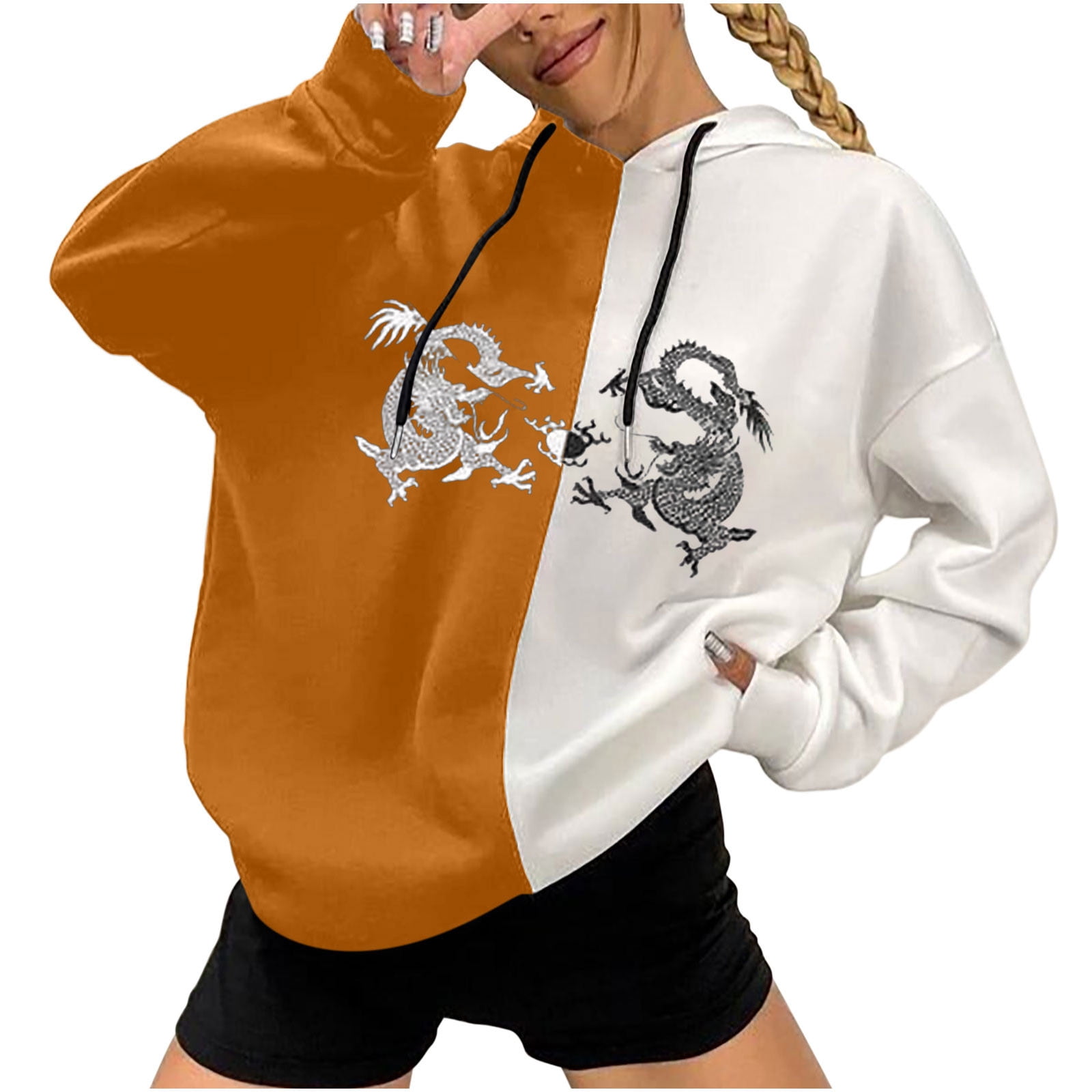 Preppy Womens Sweatshirt Gift Trendy Hoodies Aesthetic Clothing Oversized  Hoodie Oversized Sweatshirt Aesthetic Clothes Tumblr Hoodie -  Canada