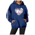thumbnail image 1 of Oversized Hoodies for Women Casual Long Sleeve Loose Fit Tops Baseball Print Crewneck Fall Lightweight Sweatshirts, 1 of 3