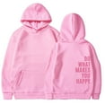 thumbnail image 1 of Oversized Hoodies for Women Casual Pullover Hooded Sweaters with Pockets Long Sleeve Graphic Sweatshirts Winter Loose Top (Pink S), 1 of 7