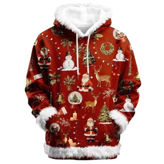 Oversized Hoodies for Women Christmas Tree Print Long Sleeve Hooded Sweatshirts Xmas Holiday Cute Long Sleeve Loose Pullover Tops Winter Y2k Clothes