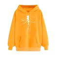 thumbnail image 1 of Oversized Hoodies for Women Dragonfly Graphic Print Hooded Sweatshirt Drop Shoulder Long Sleeve Loose Pullover Tops, 1 of 4