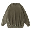 thumbnail image 1 of Oversized Hoodies for Women Loose Baggy Crew Neck Solid Washed Sweatshirt Basic Pullover Top, 1 of 5
