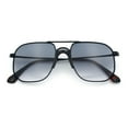 thumbnail image 1 of Oversized Iconic Plastic Nose Bridge Rectangle Officer Racer Sunglasses Black - Smoke, 1 of 8