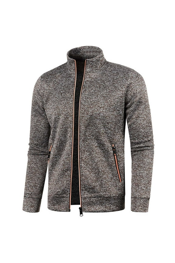 Oversized Jacket for Men Fashion Casual Long Sleeve Sleeve Thin Coat Solid ColorBreathable Travel Jacket Trendy Zip Up Lightweight Outerwear with Pocket