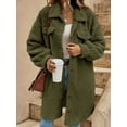 thumbnail image 1 of Oversized Jacket with Button Details (L, Green), 1 of 7
