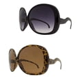 thumbnail image 1 of Oversized Jackie O Round Dark Lens Sunglasses, 1 of 6