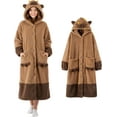 thumbnail image 1 of Oversized Kawaii Hoodie Pajamas for Women Cozy Cute Animal Design,Large Pockets for Home, 1 of 7