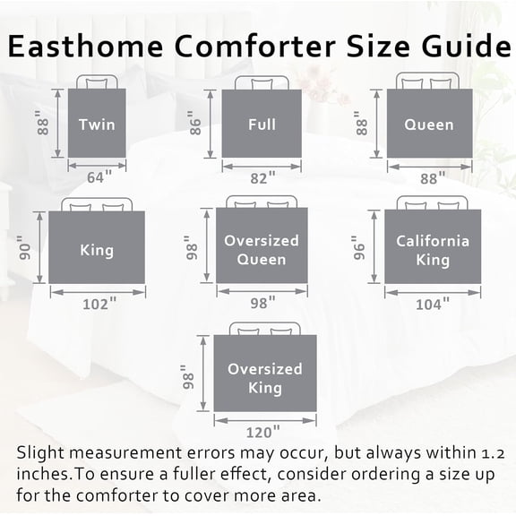 Oversized King Comforter All Season Ultra-Soft Down Alternative Duvet Insert Machine Washable Dark Gray Bedding